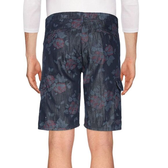 LIU •JO Mens Floral Blue Denim Jean Shorts 30 NWT - Picture 3 of 4